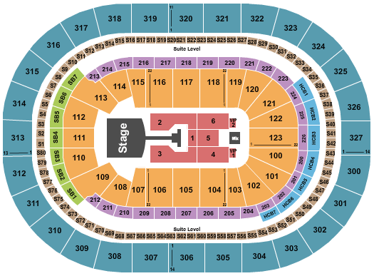 KeyBank Center Jonas Brothers Seating Chart